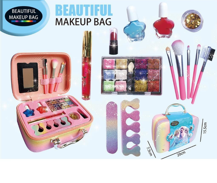 14Pcs Realistic Frozen Makeup Bag