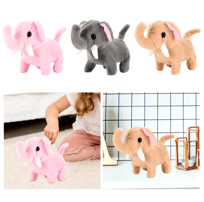 Walking Plush Pet Elephant With Sound & Box