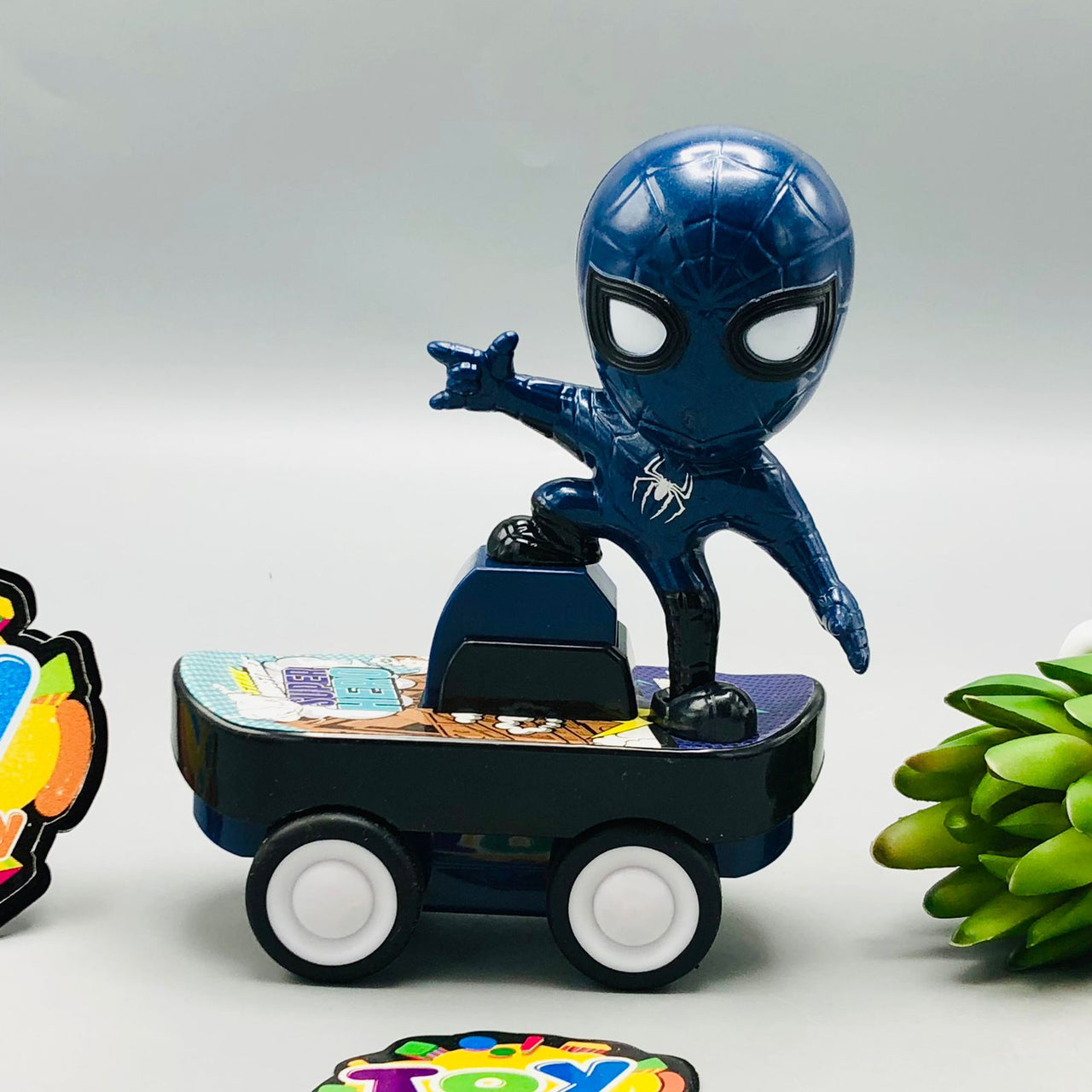 1Pc Press & Go Skateboard Super Hero - Assortment