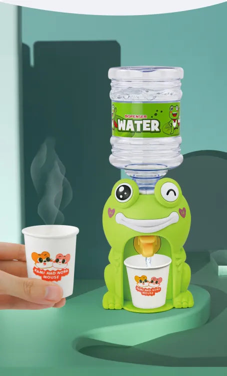 Mini Frog Water Dispenser With Disposable Glass