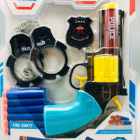 Thumbnail for 2in1 Manual Water & Soft Bullets Police Revolver Toy