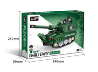 Thumbnail for DIY Military Fighter Tank Brick Set - 324Pcs