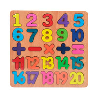 Thumbnail for 8* Inches Mini Wooden Number Puzzle & Signs Board