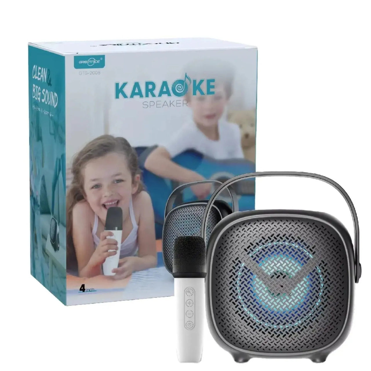 5 Inches Wireless Portable Karaoke Speaker With Mic