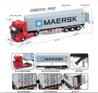 Thumbnail for 1:24 Diecast Metal Transport Container Truck