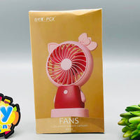 Thumbnail for Rechargeable Cute Kitty Style Mini Table Fan With Light