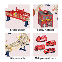 Thumbnail for 36Pcs DIY Electric Fire-Fighting Harmony Train Track Set