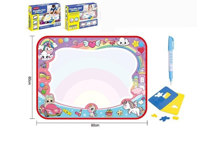 80x60cm Pony Doodle Water Magical Painting Play Mat