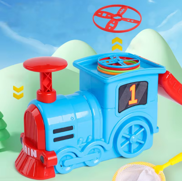 Manual Flying Saucer Train Toy