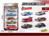 Thumbnail for 1:64 Diecast Fast Wheels Classic Cars Set - 5Pcs