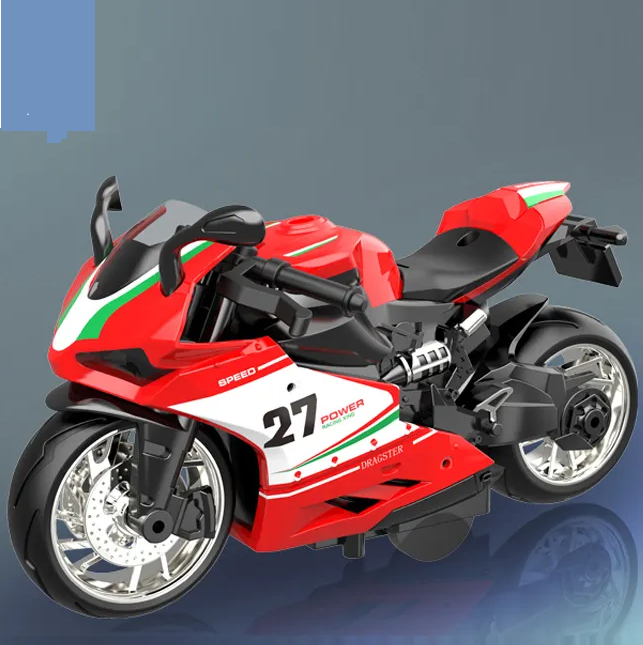 1:12 Diecast Pullback High Speed Model Bike - 1Pc