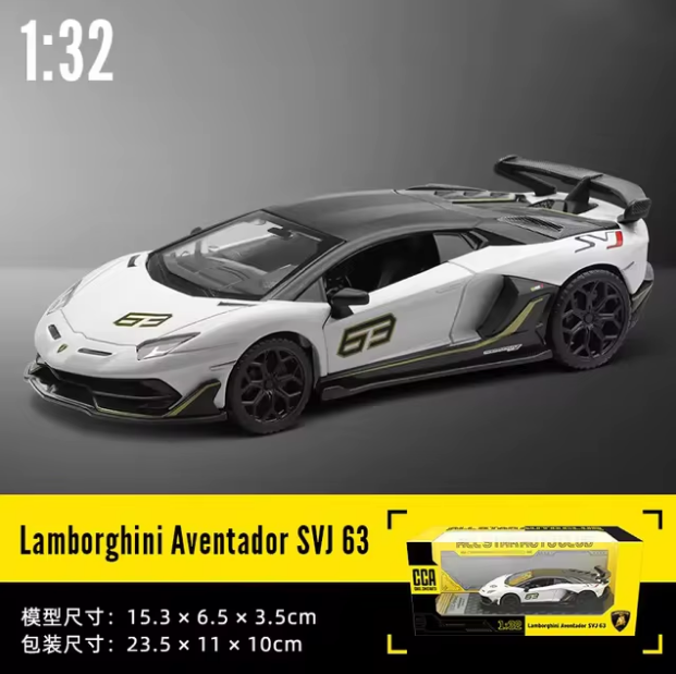 1:24 Diecast Lamborghini Aventador SVJ 63 Official Licensed Model