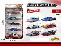 Thumbnail for 1:64 Diecast Fast Wheels Sports Cars Set - 5Pcs