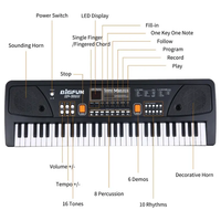 Thumbnail for BigFun 61 Keys Electronic Keyboard Piano With Microphone