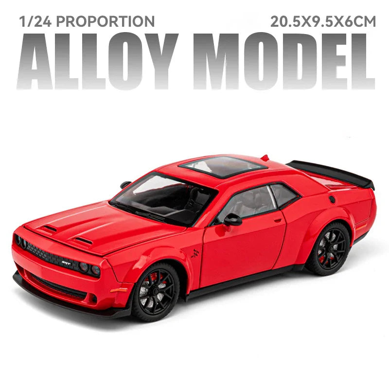 1:24 Diecast Dodge Challenger Hellcat SRT Model Car