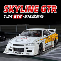 Thumbnail for 1:24 Diecast Nissan Skyline GTR R34 S15 Modified Model