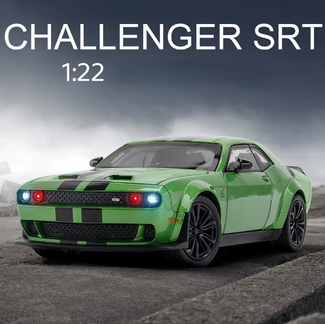 1:22 Diecast Demon Dodge Challenger SRT Model Car