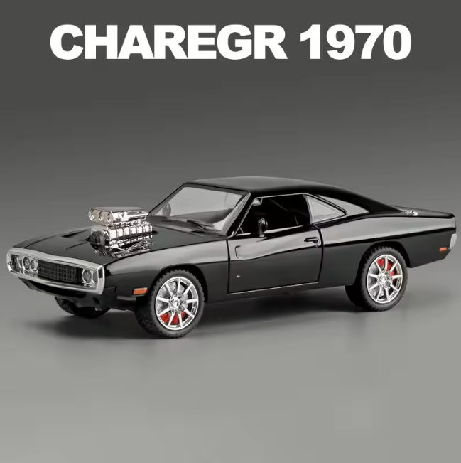 1:24 Diecast Dodge Charger 1970 Fast & Furious Model Car