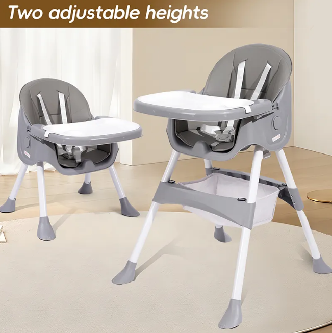 Kidilo 4in1 Convertible High Chair For Kids-Gray