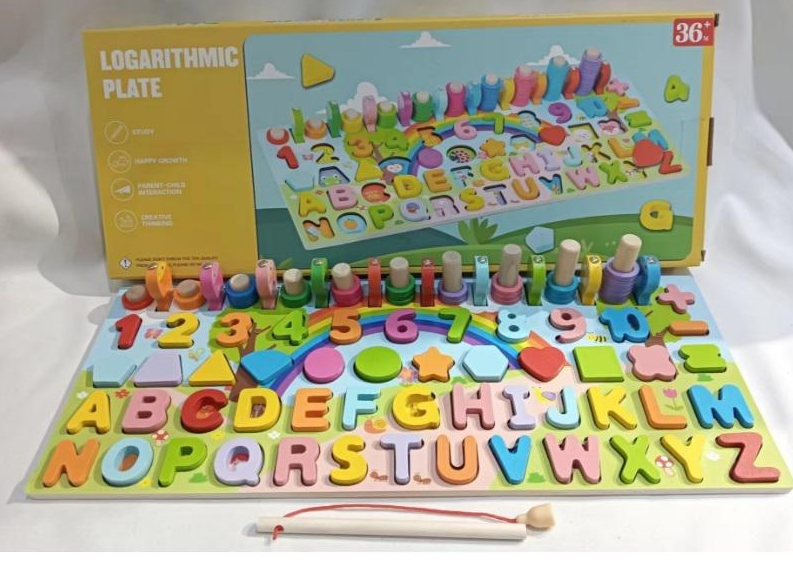 Wooden Logarithmic Learning Board