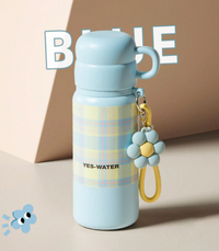 Thumbnail for 500ml Stainless Steel Insulated Cup Water Bottle - Sky Blue