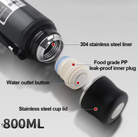 Thumbnail for 800ml Stainless Steel Vacuum Flask Water Bottle