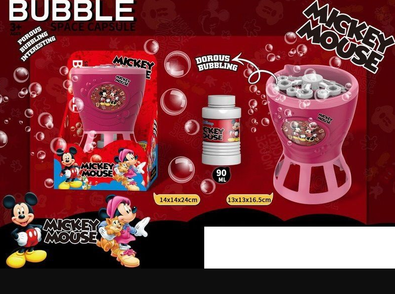 Electric Mickey Mouse Colorful Bubble Machine