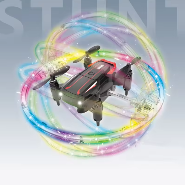 RC Mini Stunt Rolling Drone With Colorful Lights