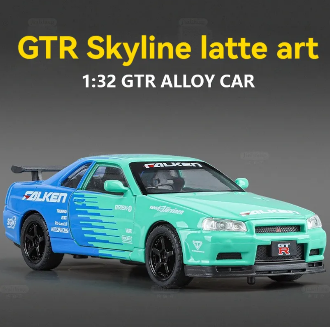 1:32 Diecast Nissan Skyline GTR R34  Model Car