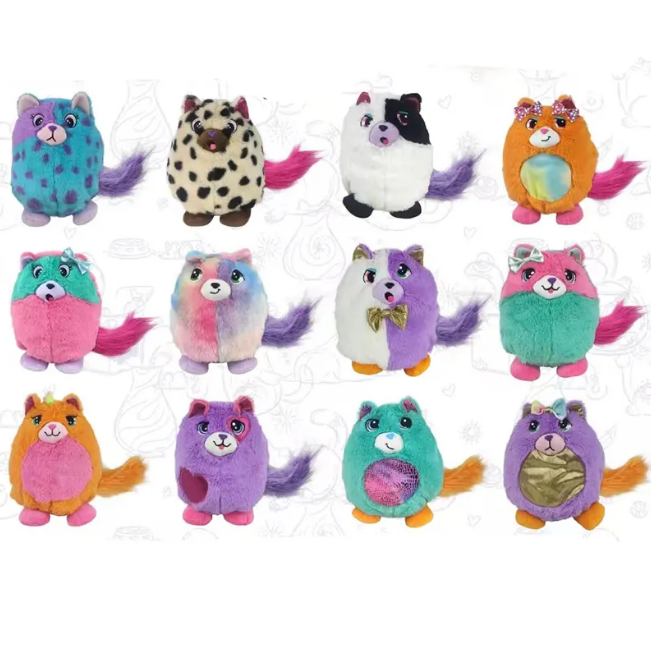 Misfittens Surprise Cute Plush Cat Toy - 1Pc