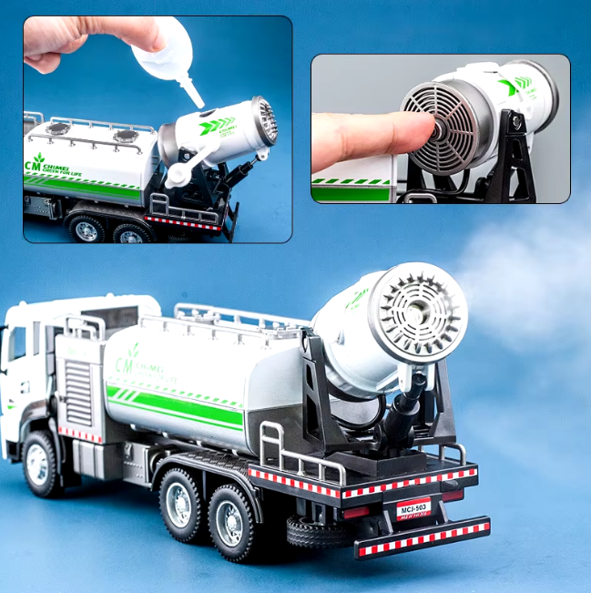 1:32 Diecast City Dust Removal Sprayer Truck