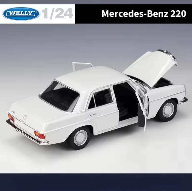 Welly 1:24 Diecast Mercedes Benz 220 Model Car