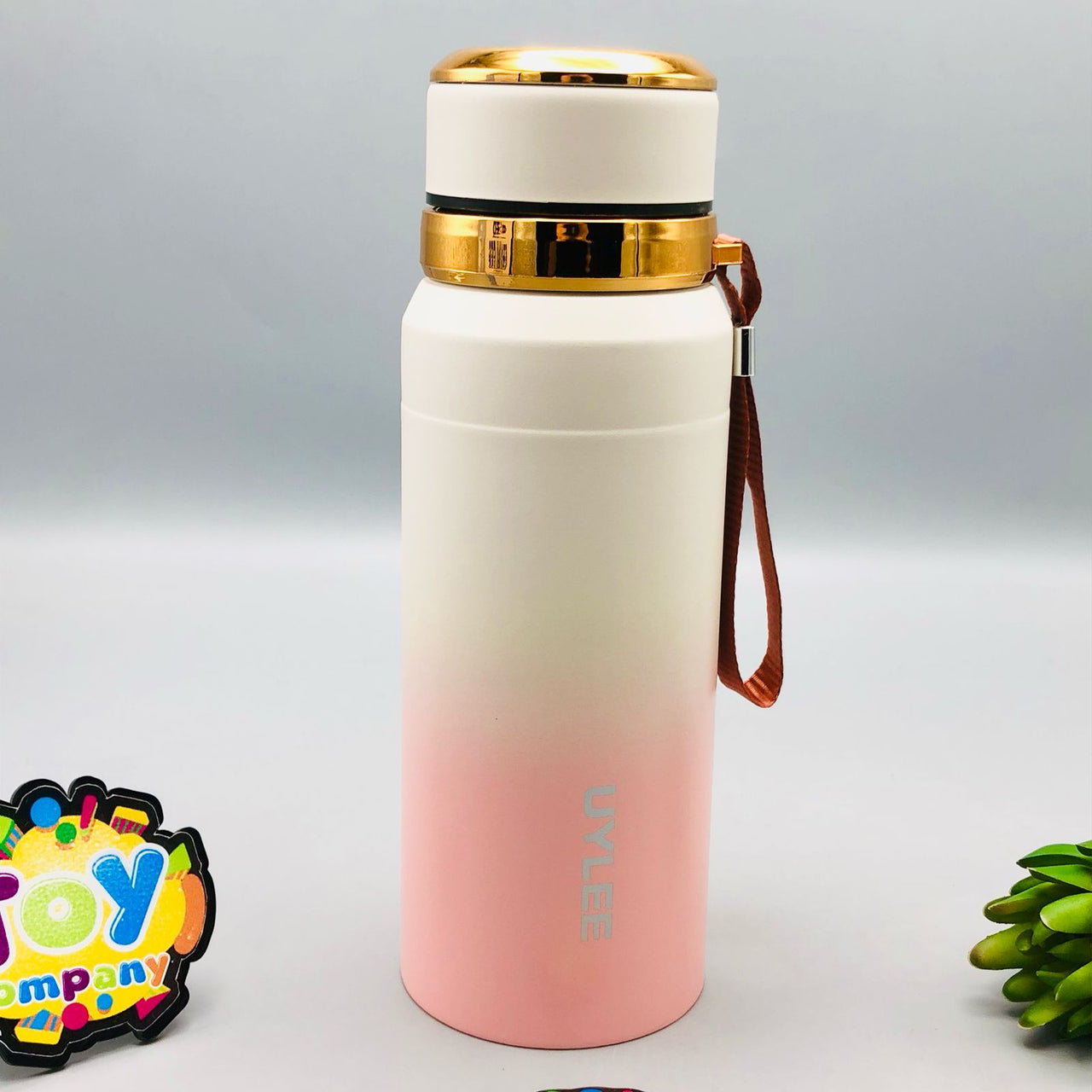 800ml Stainless Steel Unique Water Bottle - Pink