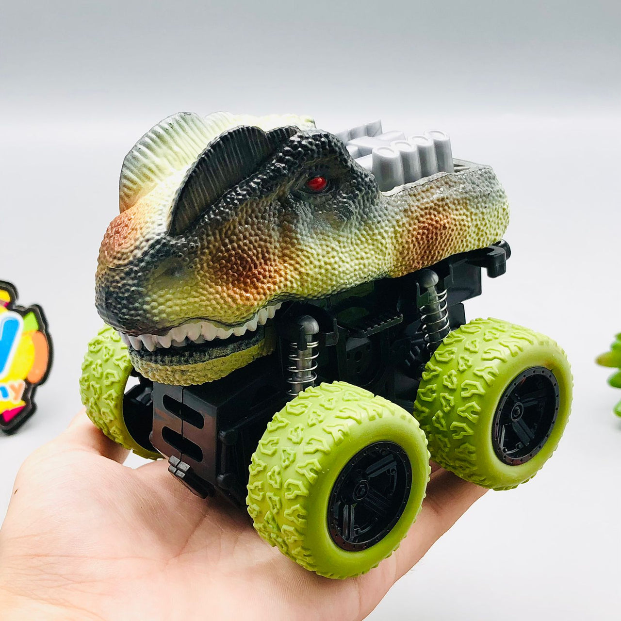 Inertial Power Mini Dinosaur Stunt Car - 1Pc