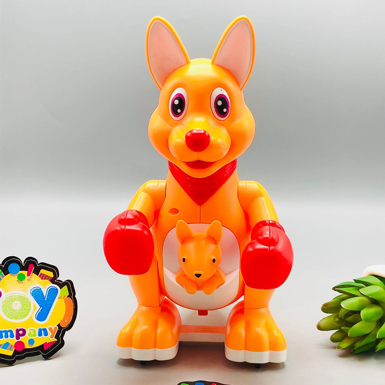 Battery Operated Hopping Kangaroo With Light & Sound