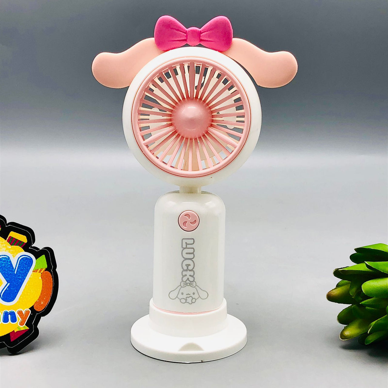 Rechargeable Mini Cartoon Design Desktop Fan