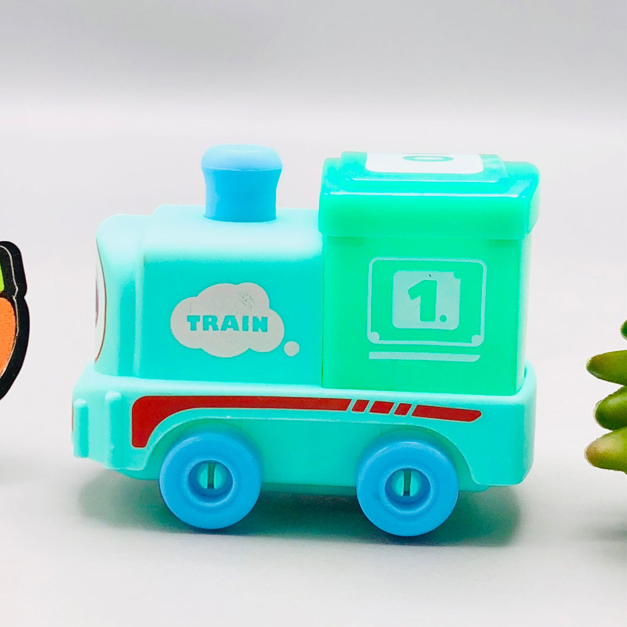 Pullback Mini Light-up Train Toy - 1Pc