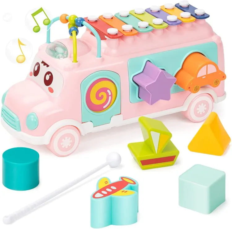 Huanger Multi-functional Xylophone Music Bus