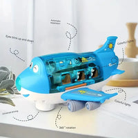 Thumbnail for Battery Operated Airliner Toy With Light & Sound - Blue