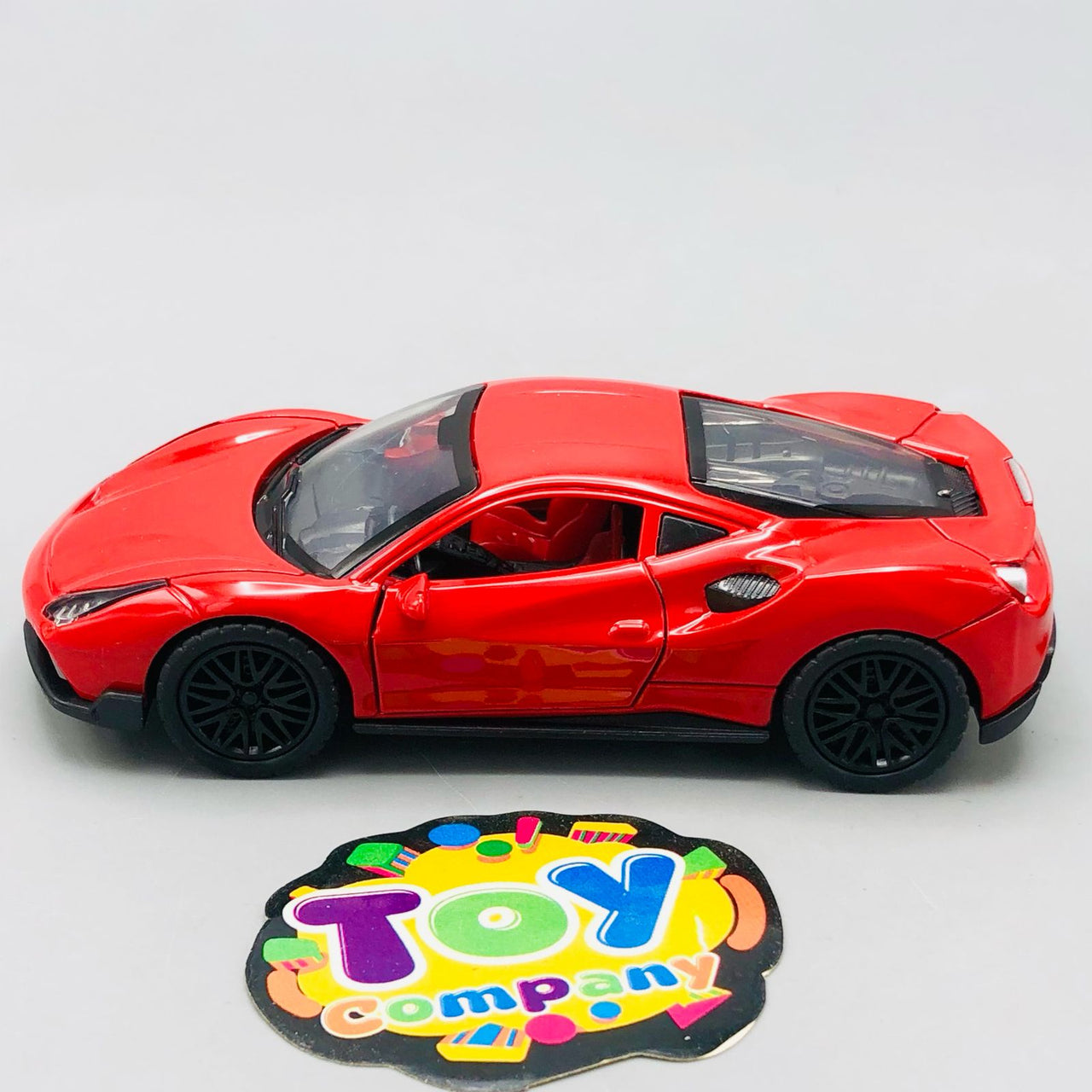 1:36 Diecast Mini Pullback Ferrari 488 Model Car