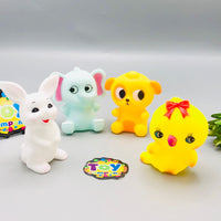 Thumbnail for 4Pcs Vinyl Animal Baby Bath Toys