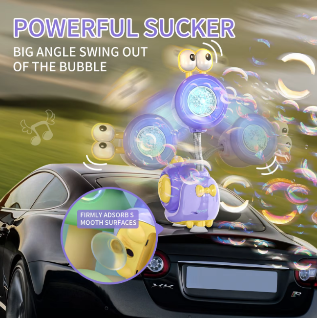 Rechargeable Snail Colorful Bubble Machine