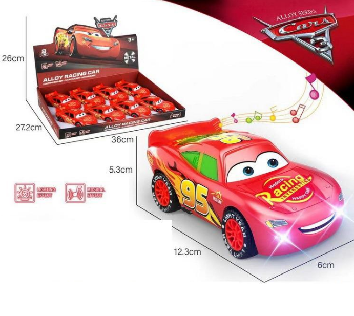 Diecast McQueen Thrilling Racing Car With Light & Sound