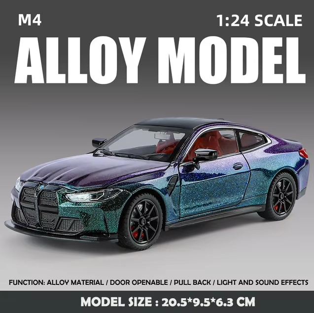 1:24 Diecast BMW M4 Model Car