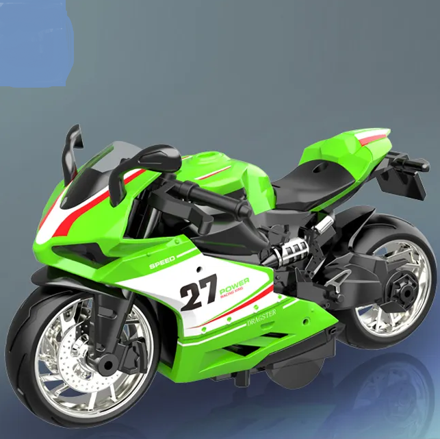 1:12 Diecast Pullback High Speed Model Bike - 1Pc