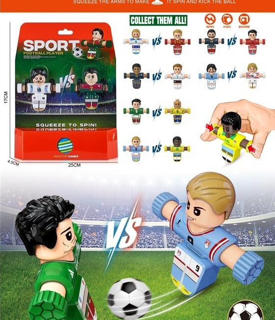 Football Squeeze To Spin Tabletop Game