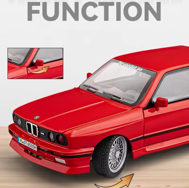 1:24 Diecast BMW M3 E30 Modified Model Car