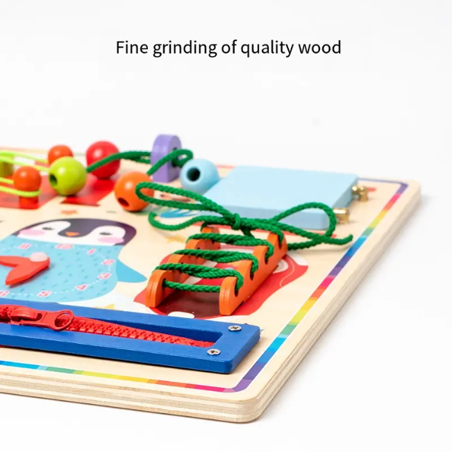 11in1 Wooden Multi-functional Busy Board