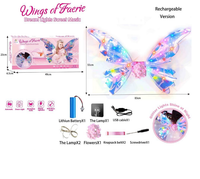 Thumbnail for Rechargeable Faerie Wings With Light & Music