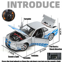 Thumbnail for 1:24 Diecast Nissan Skyline GTR R34 Model